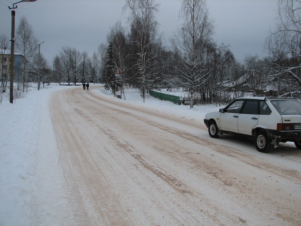 Холм, зима 2007, главная дорога (Cholm, winter 2007, Холм
