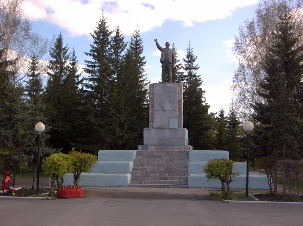 Краснозёрка. Памятник Ленину., Краснозерское