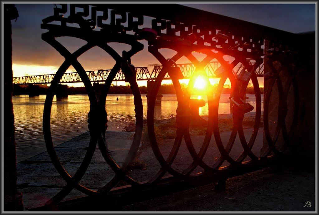 Sunset + Fense  Закат + решётка, Новосибирск