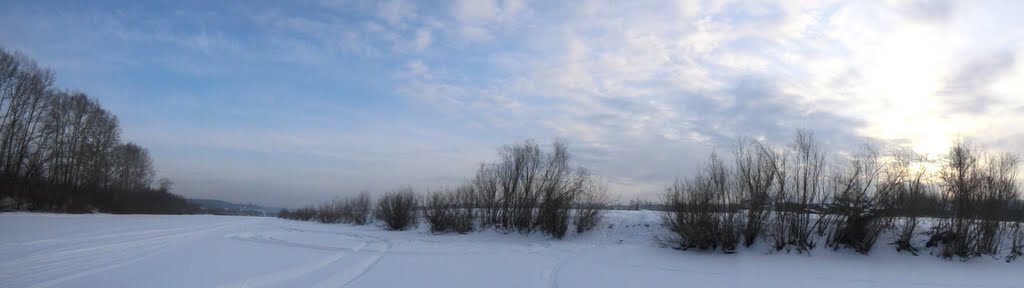 Frozen river, Тогучин