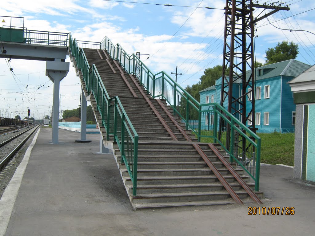 Пешеходный мост на станции, Черепаново