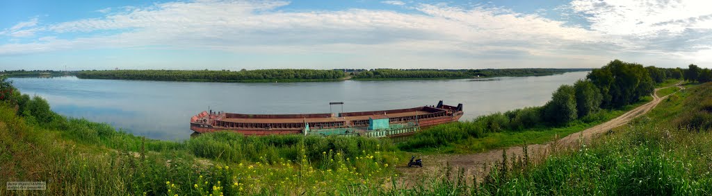 Река Иртыш, Большеречье, Омская область. The river Irtysh, Village Bigrivers, Omsk area, Большеречье