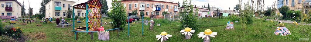 Большеречье, Омская область, двор. Bolshereche, Omsk area, a court yard, Большеречье