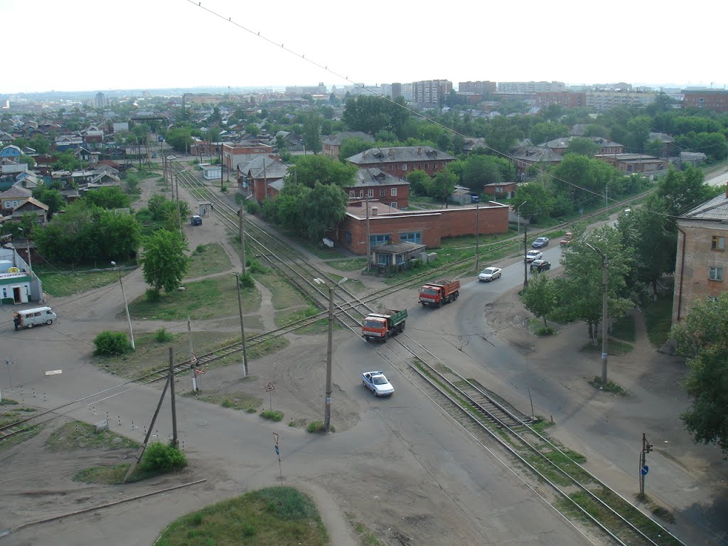 View from a balcony in Omsk, Любинский