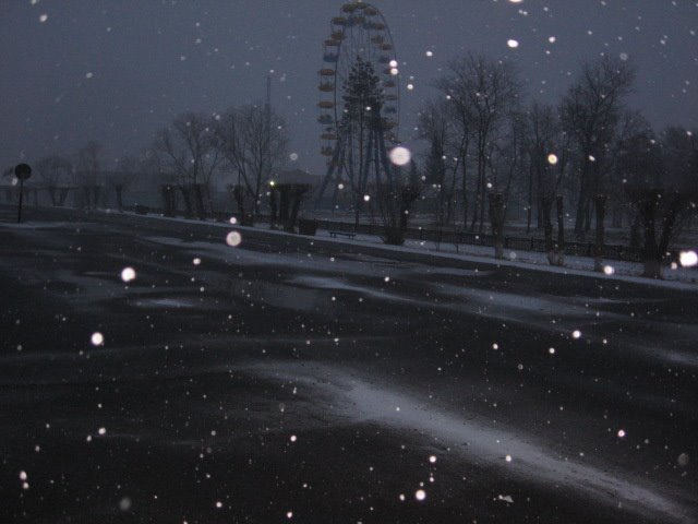 снегопад, Тюкалинск