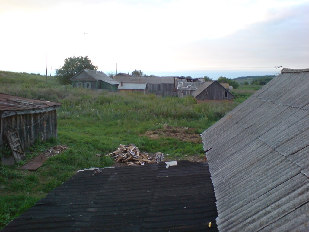 Нижний Курмей, вид на северную окраину деревни, Матвеевка