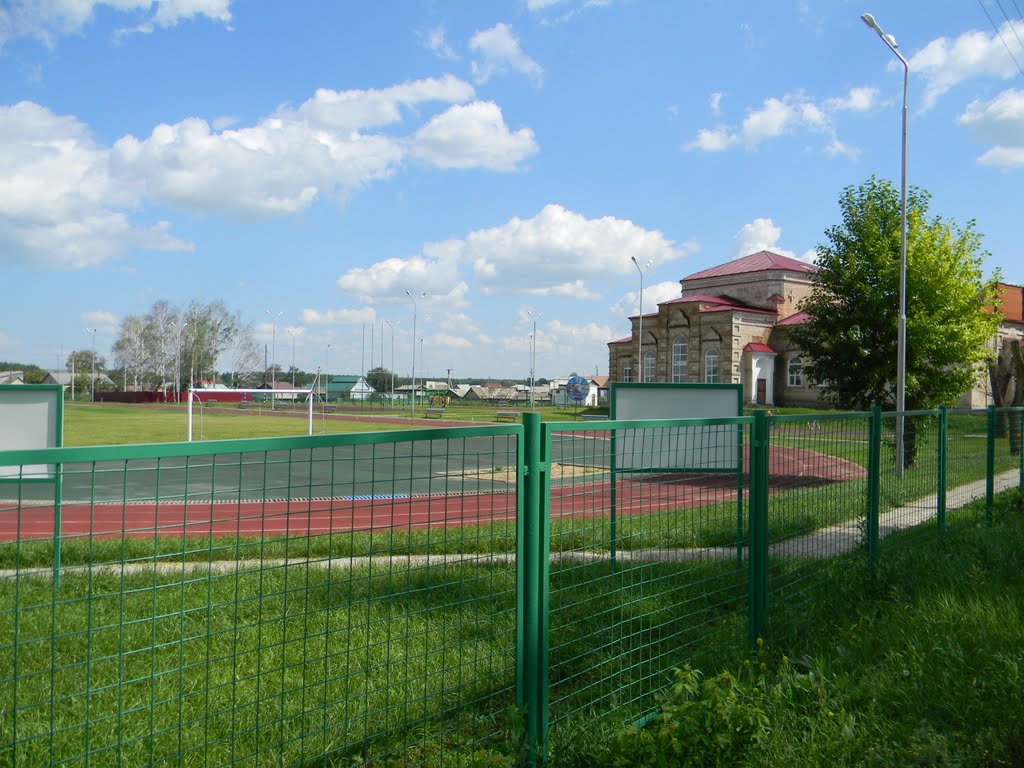 Стадион в Пономарёвке., Пономаревка