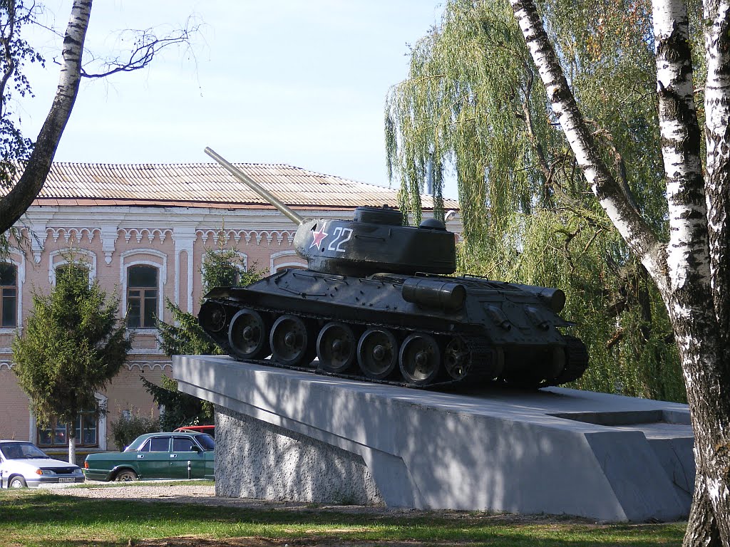 Памятник танк Т-34, Болхов