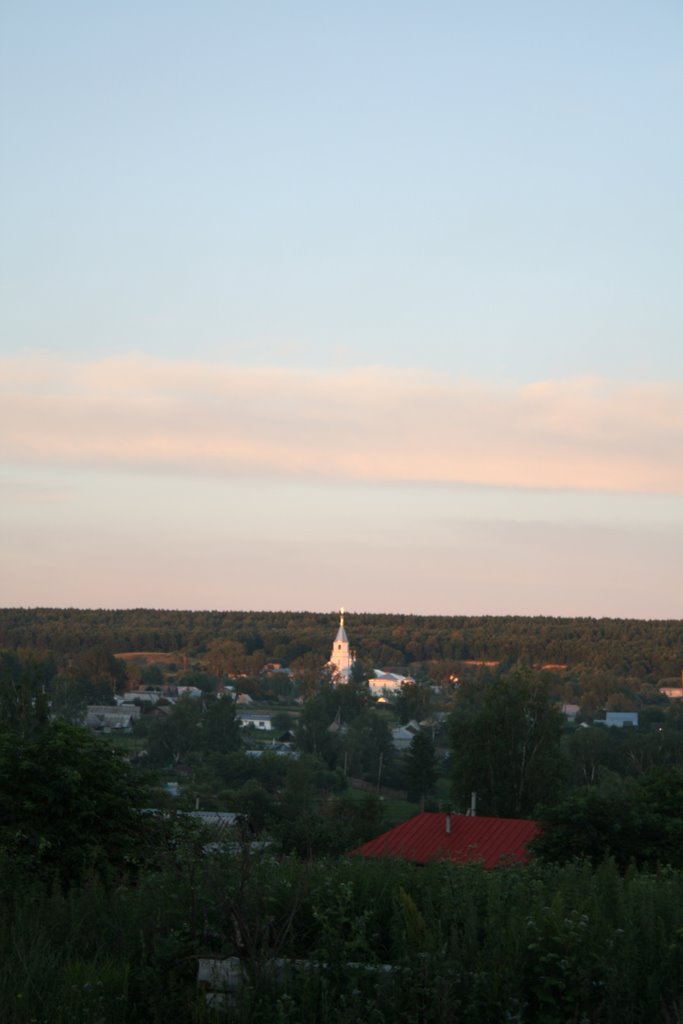 Sunset over Vadinsk. Monastery, Вадинск