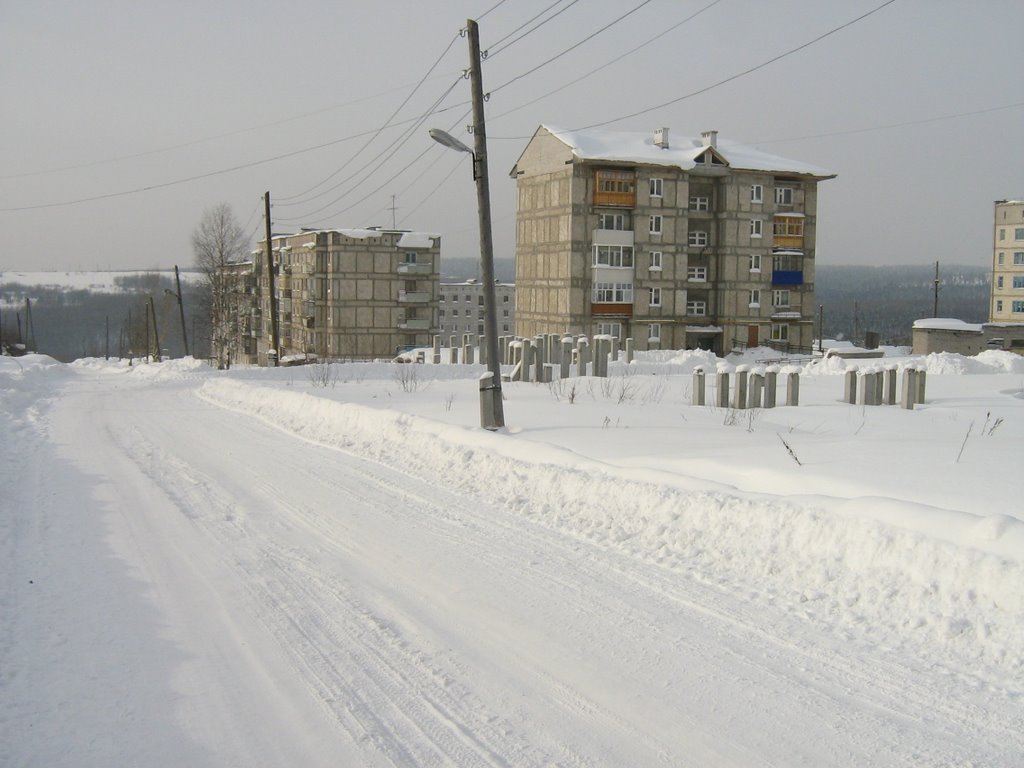 Гремячинск, улица Попова зимой, Гремячинск