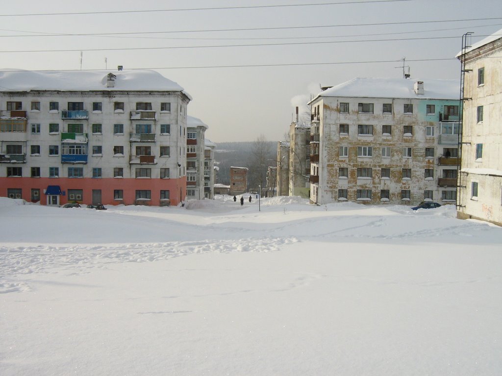 Гремячинск, улица Молодёжная зимой, Гремячинск