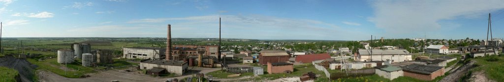 Панорама г.Кудымкара с горки в д.Климово, Кудымкар