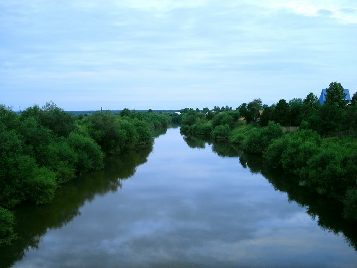 Morning on the river, Кудымкар
