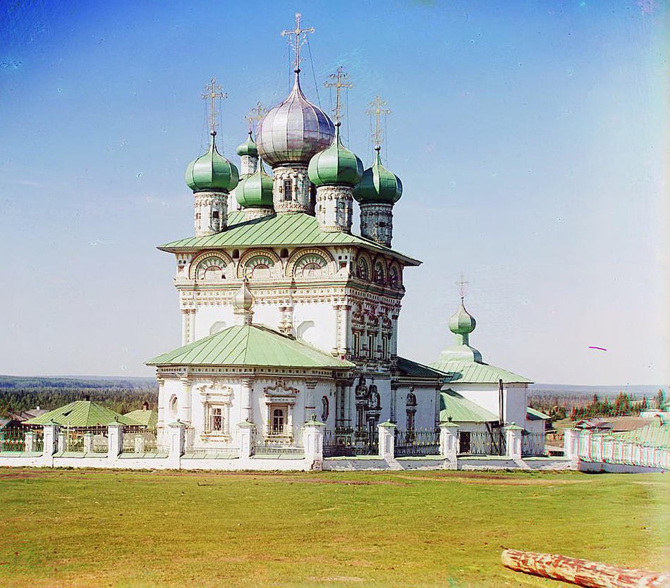 1910, Old church of Saint Nicholas the Wonder Worker, Nyrob, Ныроб