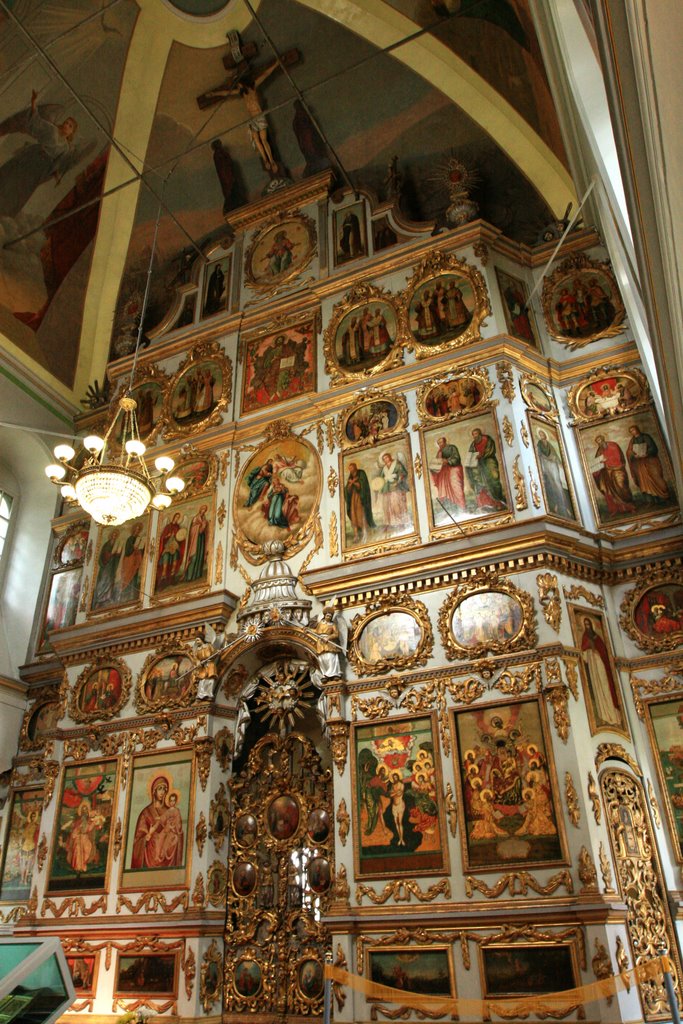 Иконостас Богоявленской церкви. Iconostasis of the Bogoyavlenskaya Church., Соликамск