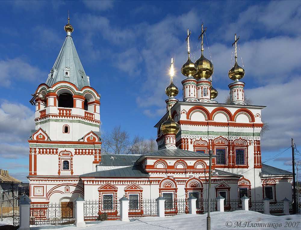 Богоявленская церковь в марте, Соликамск