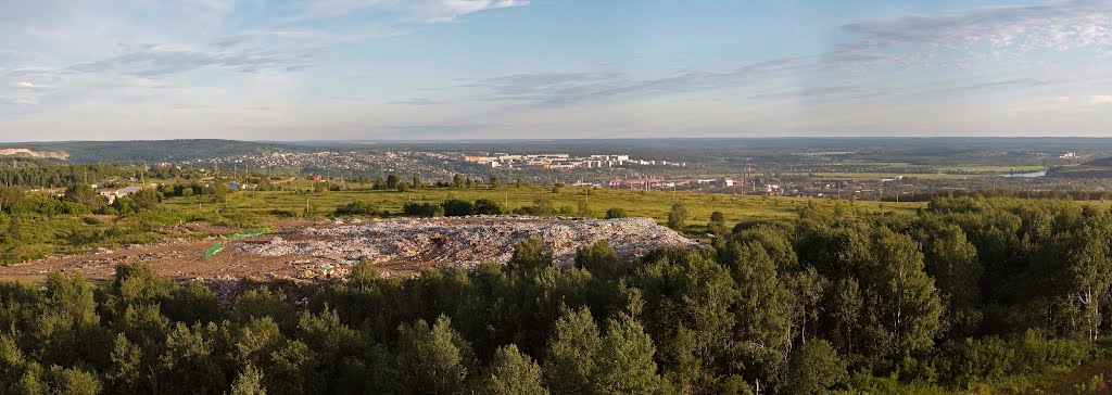 Вид на Новый город с "жучкиной ямы", Чусовой