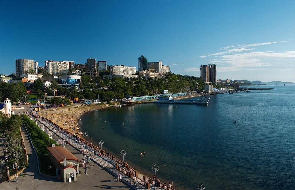 Спортивная гавань. Вид с колеса обозрения, Владивосток
