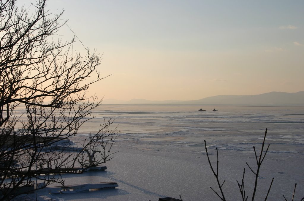 Vladivostok, Amursky Bay, December, Владивосток