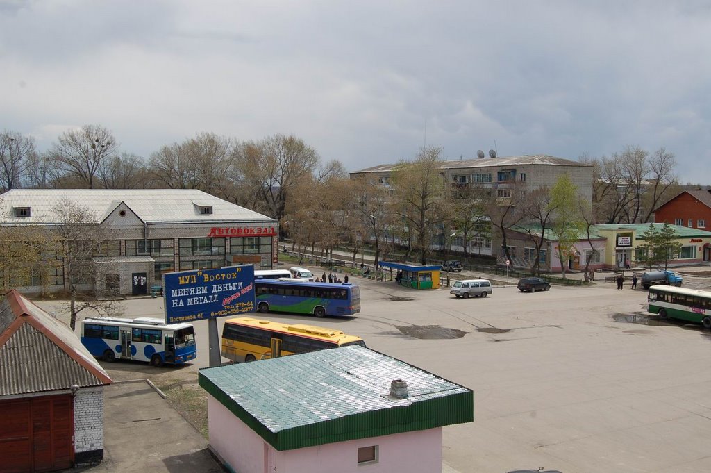 Площадь у вокзала, Дальнереченск