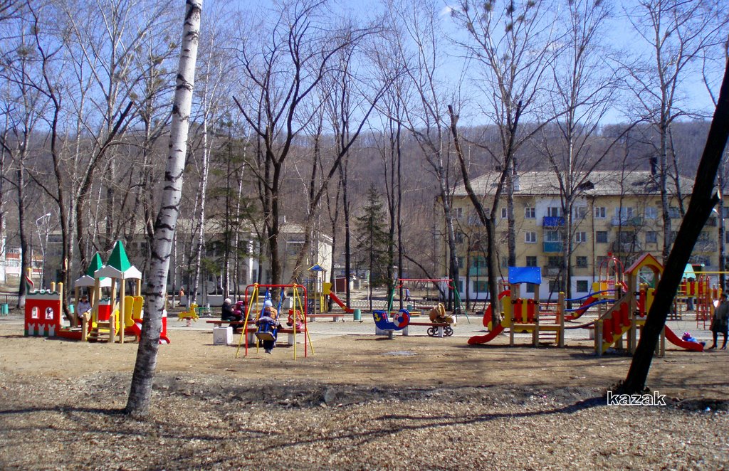 детский городок в парке, Кавалерово