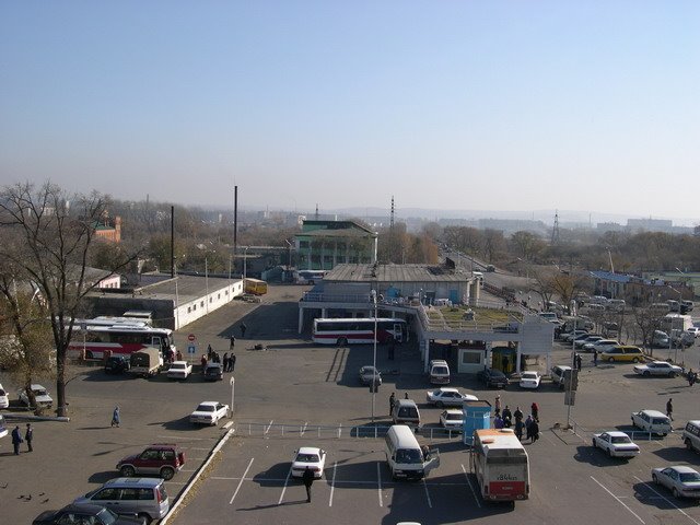автовокзал г. Уссурийск, вид с крыши ГУМа, Уссурийск