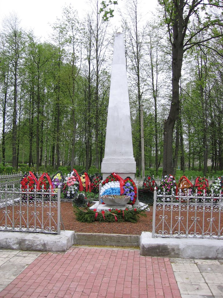Памятник в городском парке., Дно