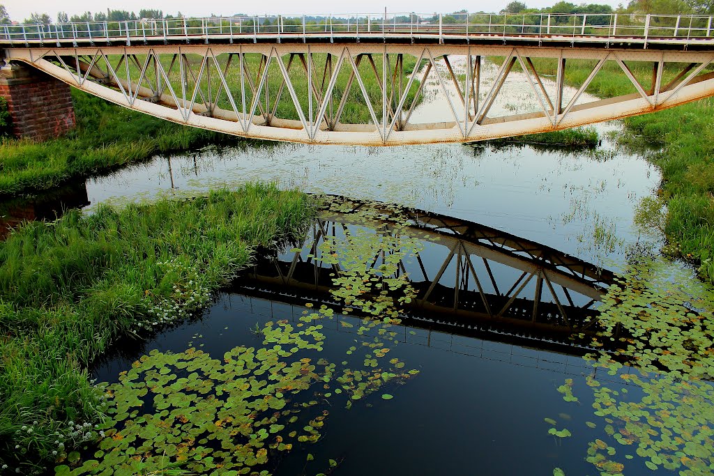 railway bridge over the Emenka, Невель