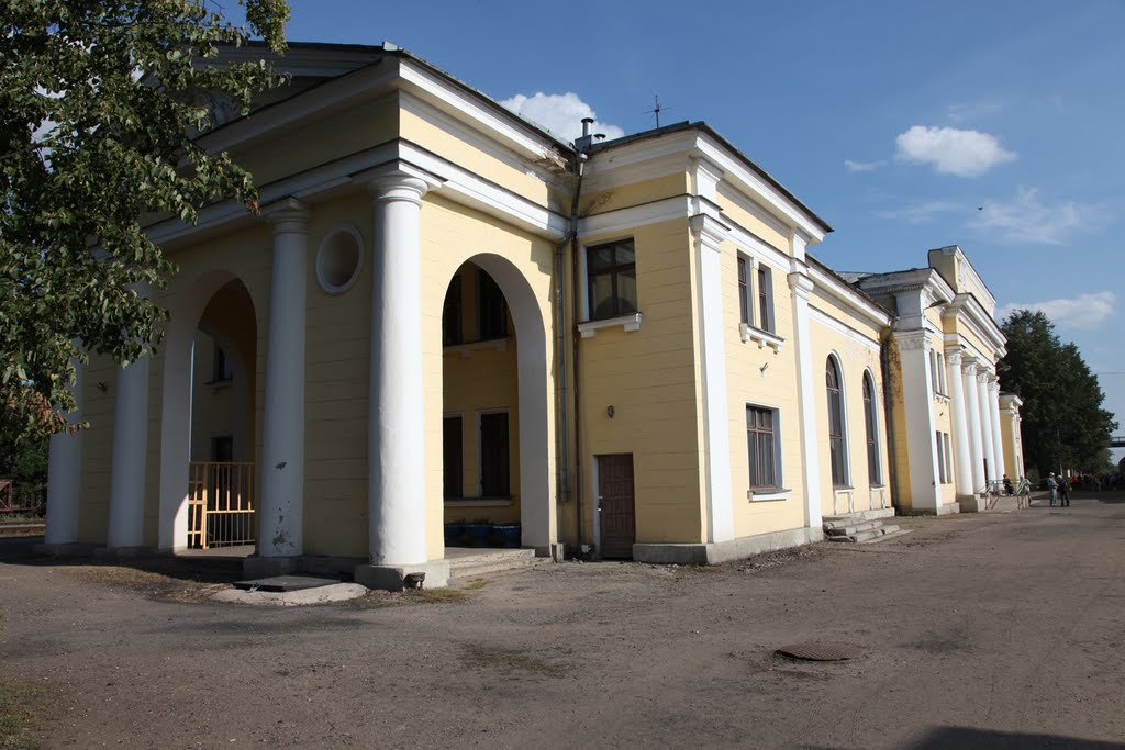 Новосокольники. Вокзал. Novosokolniki. Railway station, Новосокольники