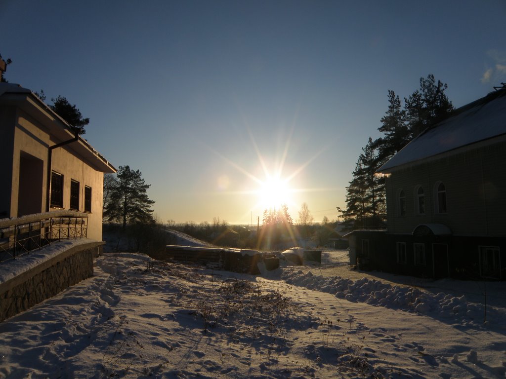 The winter morning, Пушкинские Горы
