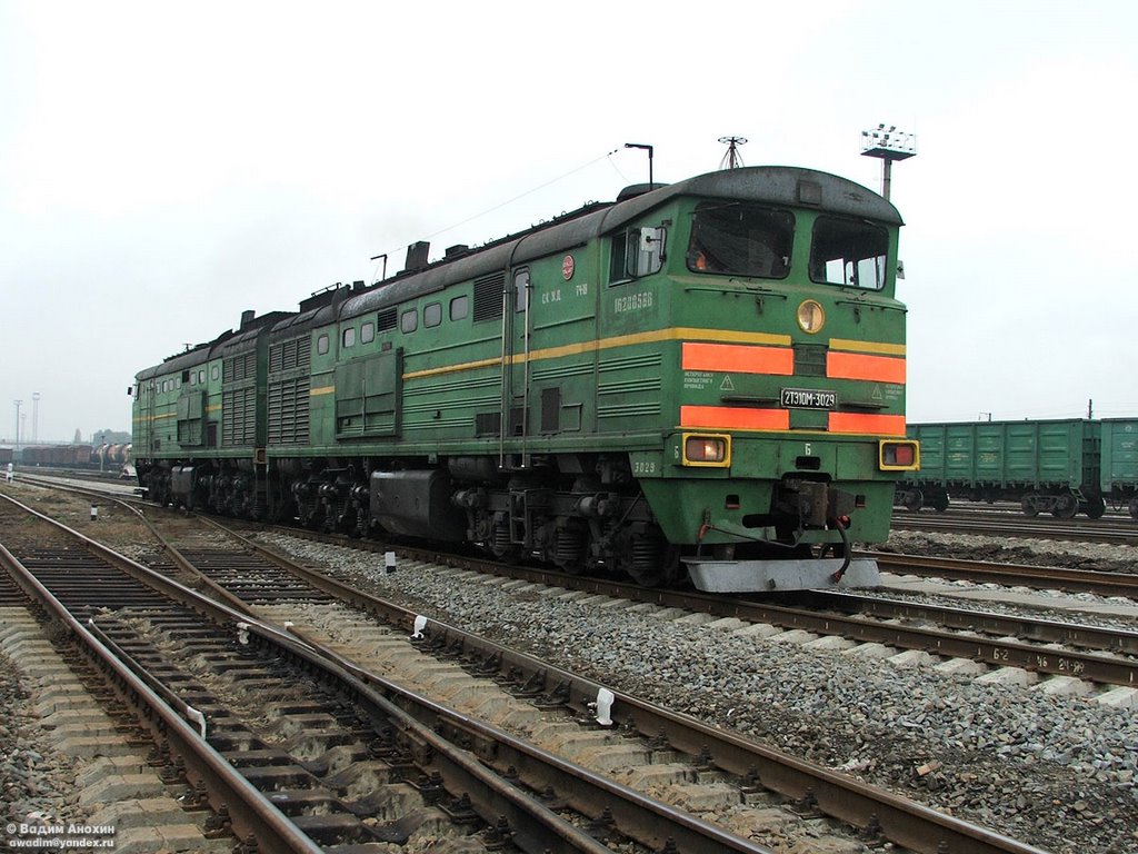 Diesel locomotive 2TE10M-3029, Батайск