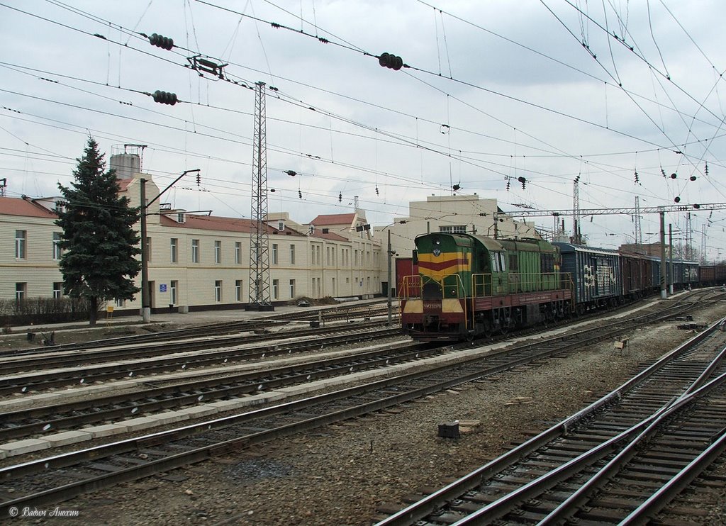Depot of Bataysk (view from window of EMU-train), Батайск