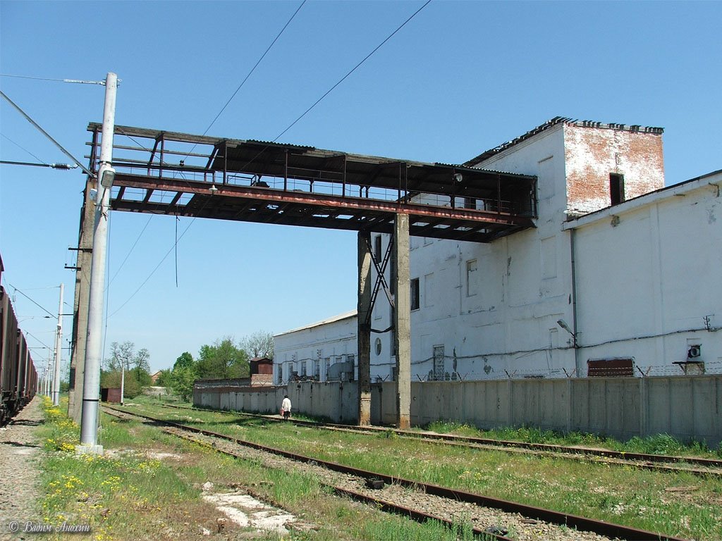 Old buildings on train station Bataysk, Батайск
