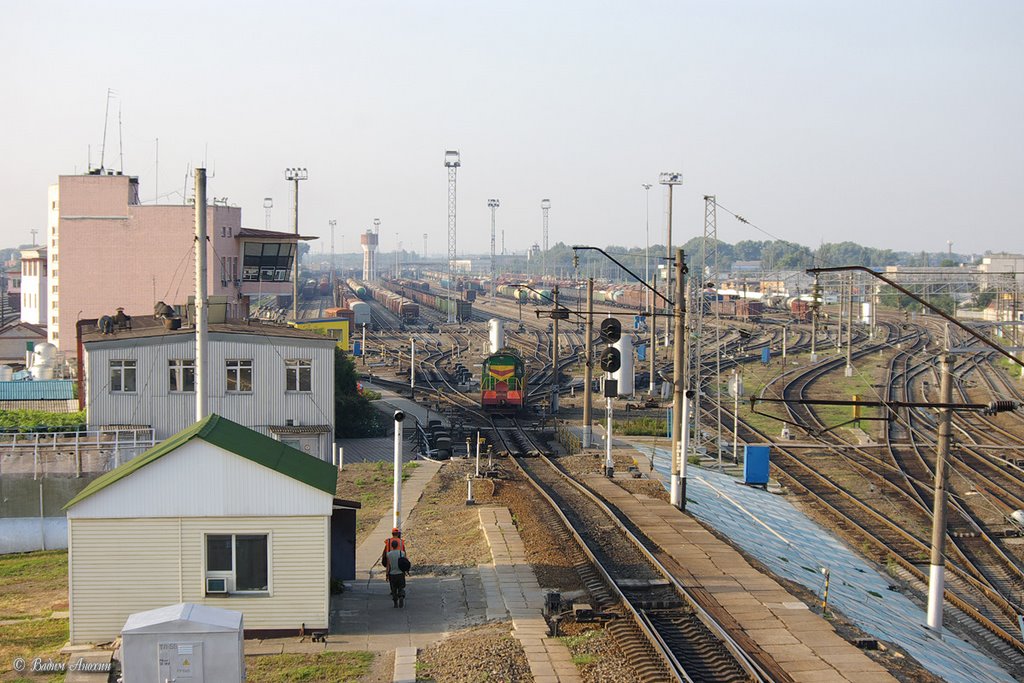 South hump yard of train station Bataysk, Батайск