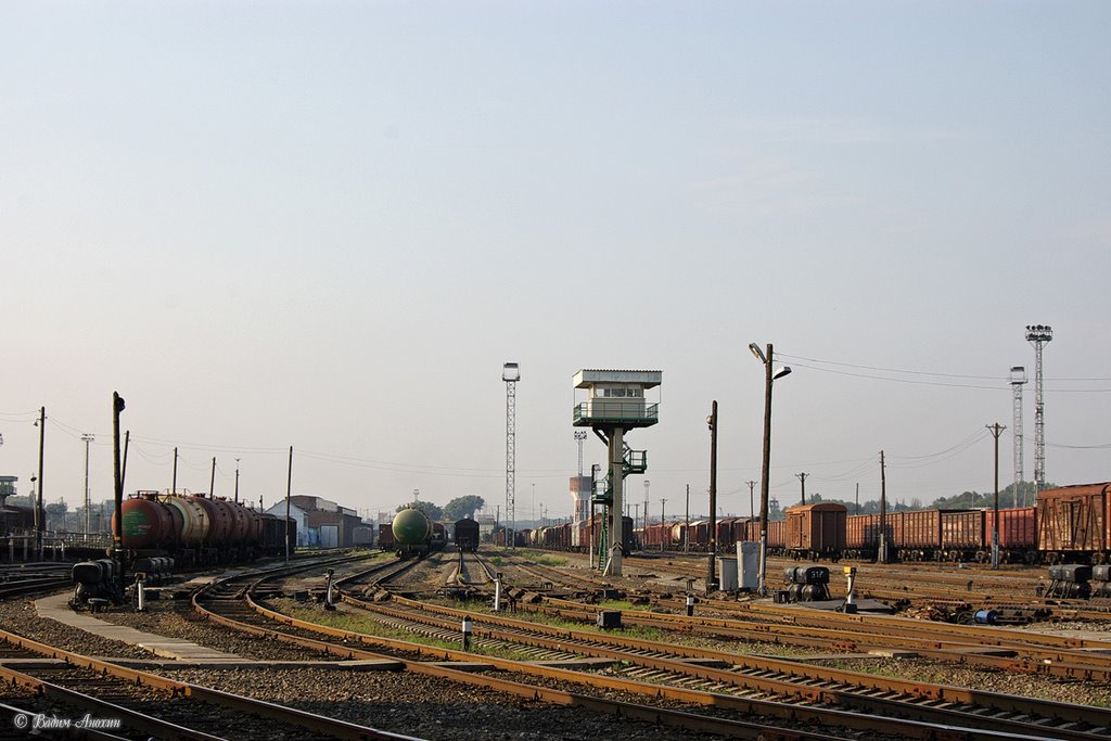 South hump yard of train station Bataysk (подгорочный парк Южной горки), Батайск