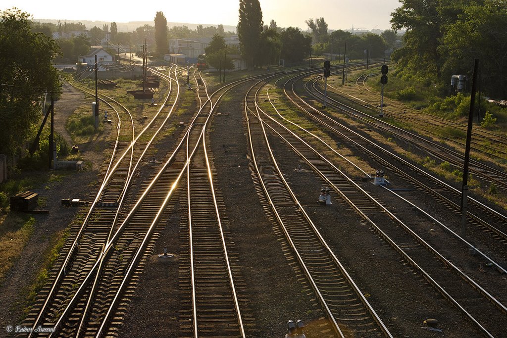 Train station Belaya Kalitva / Железнодорожная станция Белая Калитва, восточная горловина, Белая Калитва