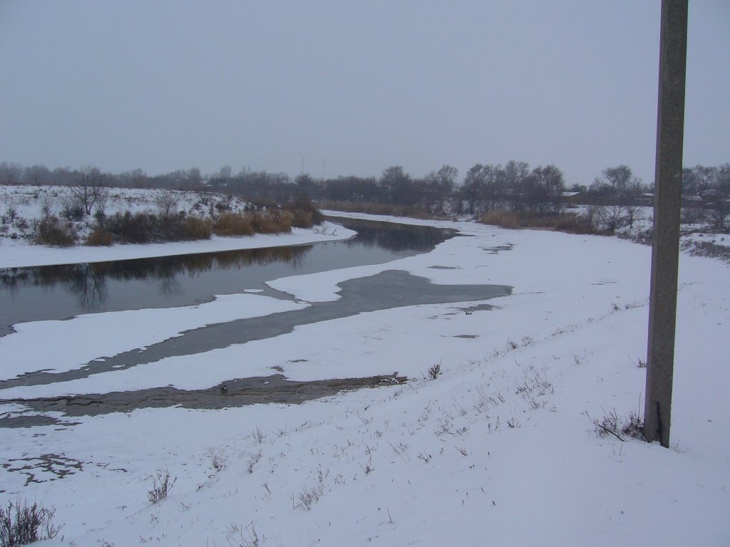 р. Сал Тырло (Зима). River. Sal Tyrlo (Winter), Большая Мартыновка
