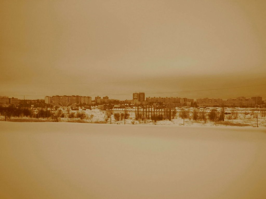 Новый город в снегу, Волгодонск