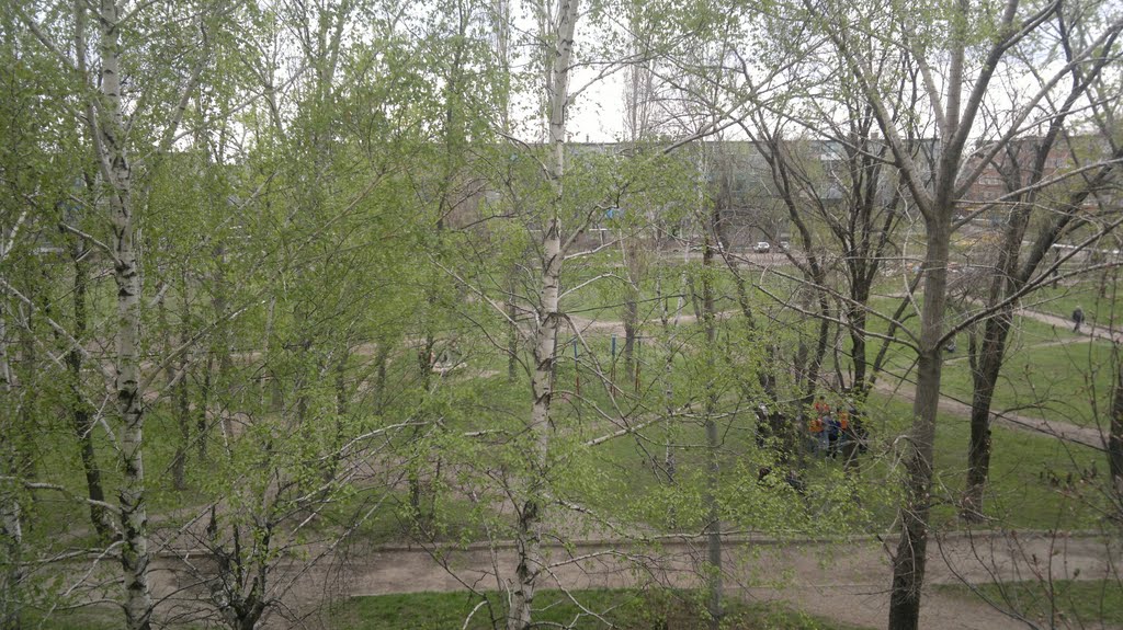 Вид из окна 2 школы, Зверево