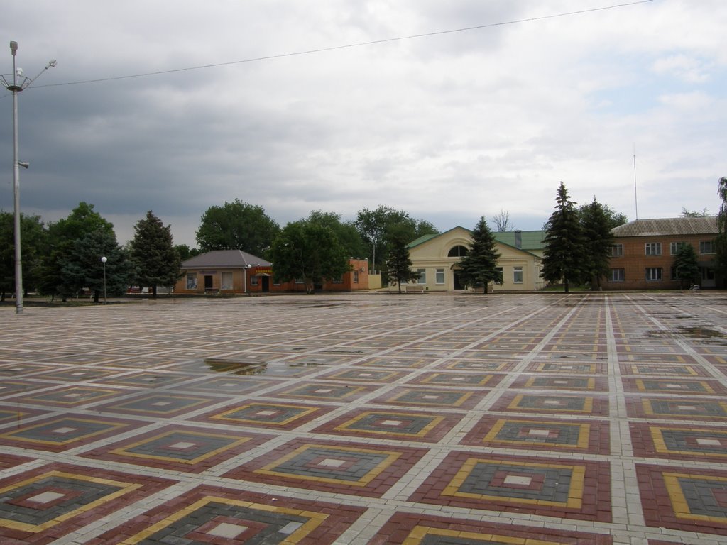 площадь /the central square, Целина
