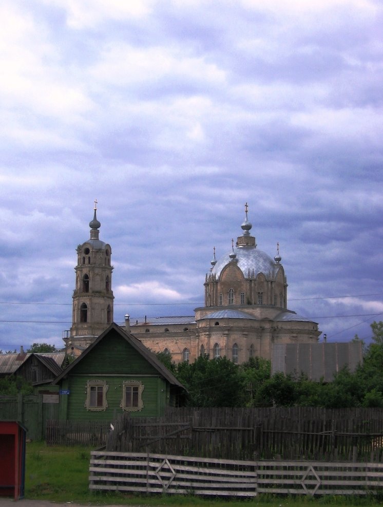 Троицкий собор в Гусю-Железном (вид от автостанции), Гусь Железный