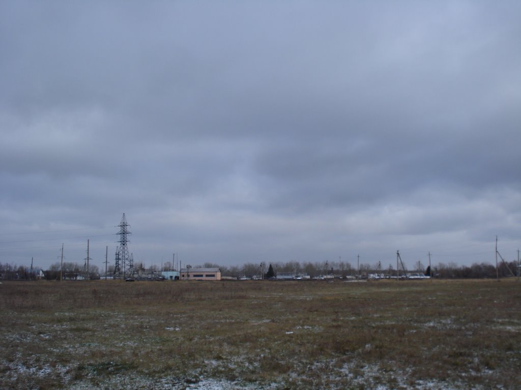 Вид с поля в сторону Чучково. Ноябрь 2007., Чучково