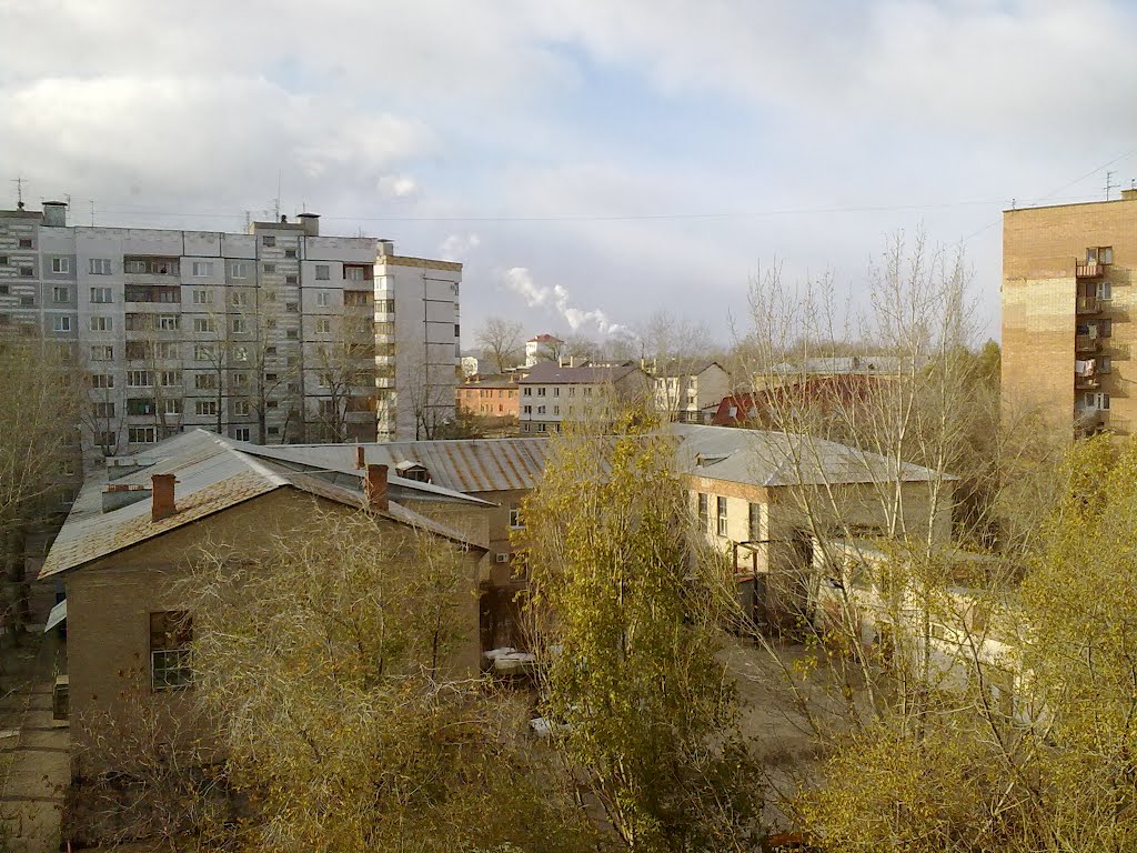 Вид на швейную фабрику, Новокуйбышевск