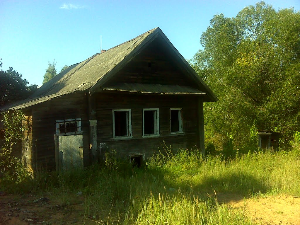 Заброшенный дом на берегу Острочинного озера, Будогощь