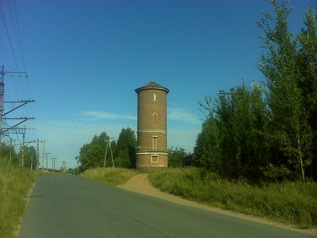 Водонапорная башня у железной дороги, Будогощь