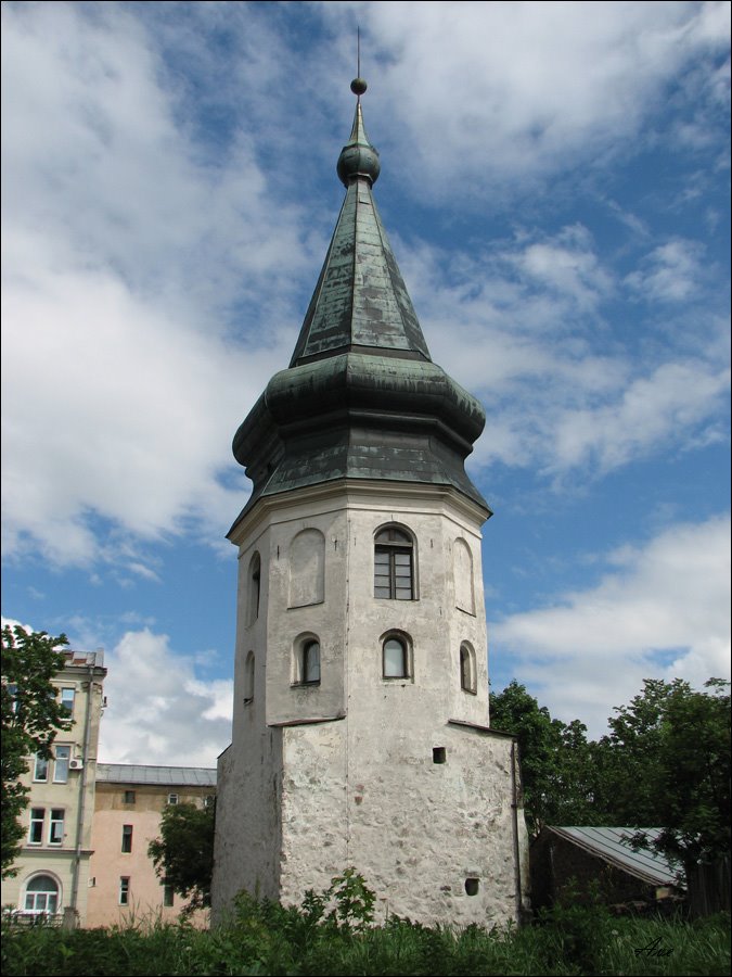 Vyborg. Tower of the town hall., Выборг