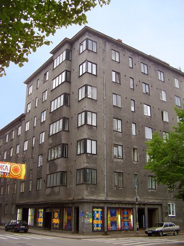 Finnish functionalism house on Krepostnaya street, Выборг
