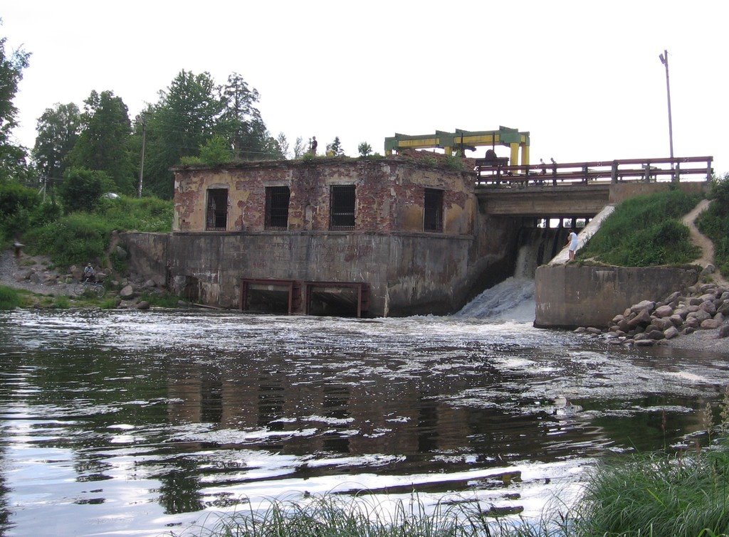 Плотина ГЭС на реке Оредеж, Вырица