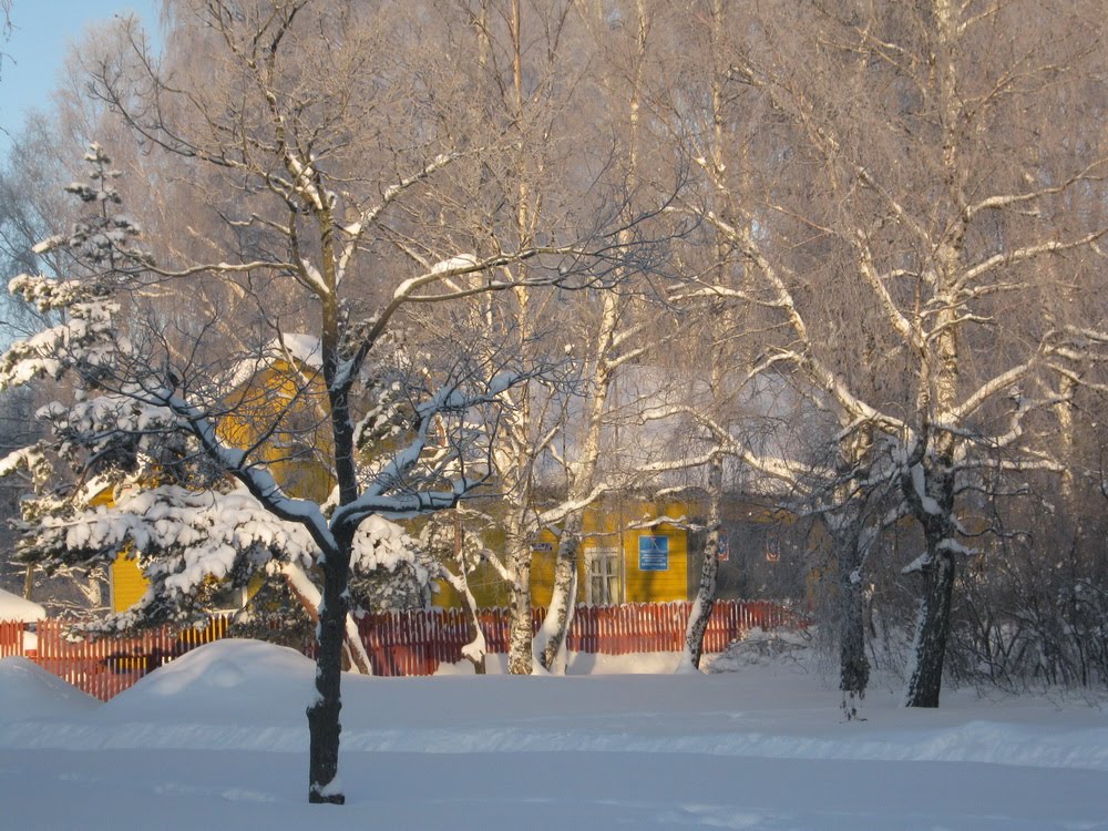 Зима - пожарная часть, Высоцк