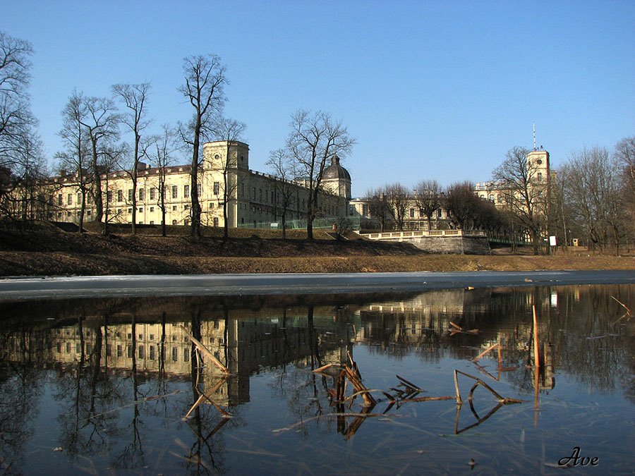 Gatchina. A palace., Гатчина